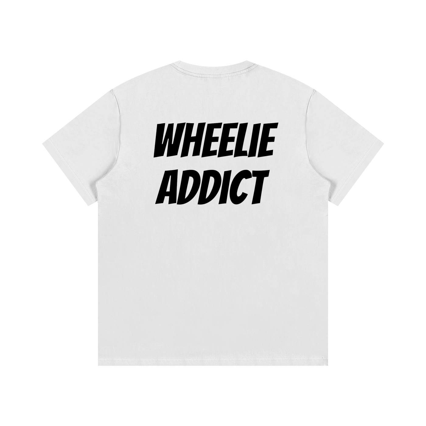 White Wheelie Addict Tee